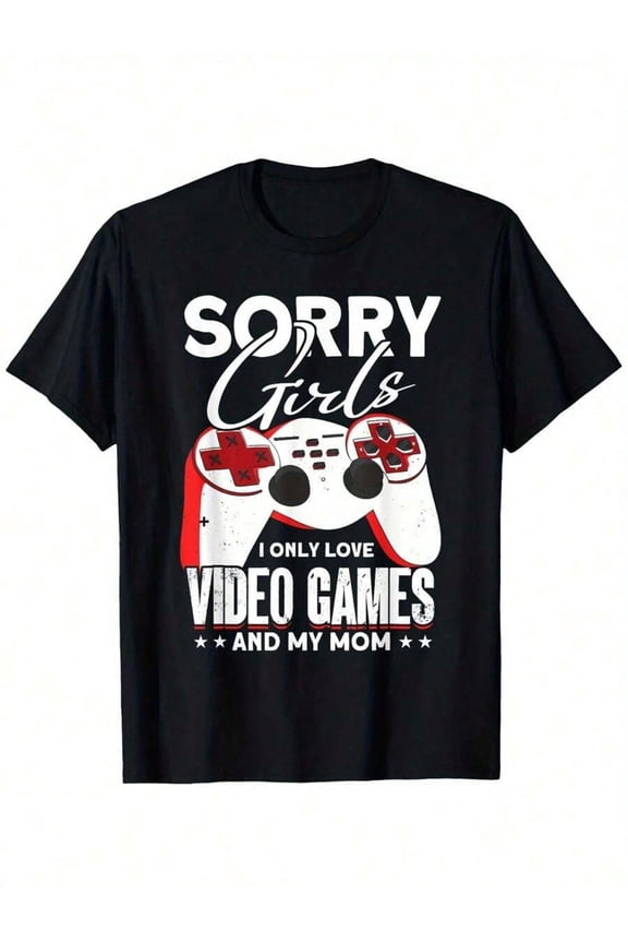 children’s wear Boy's Funny Sarcastic Video Game Controller Gamer Graphic T-Shirt