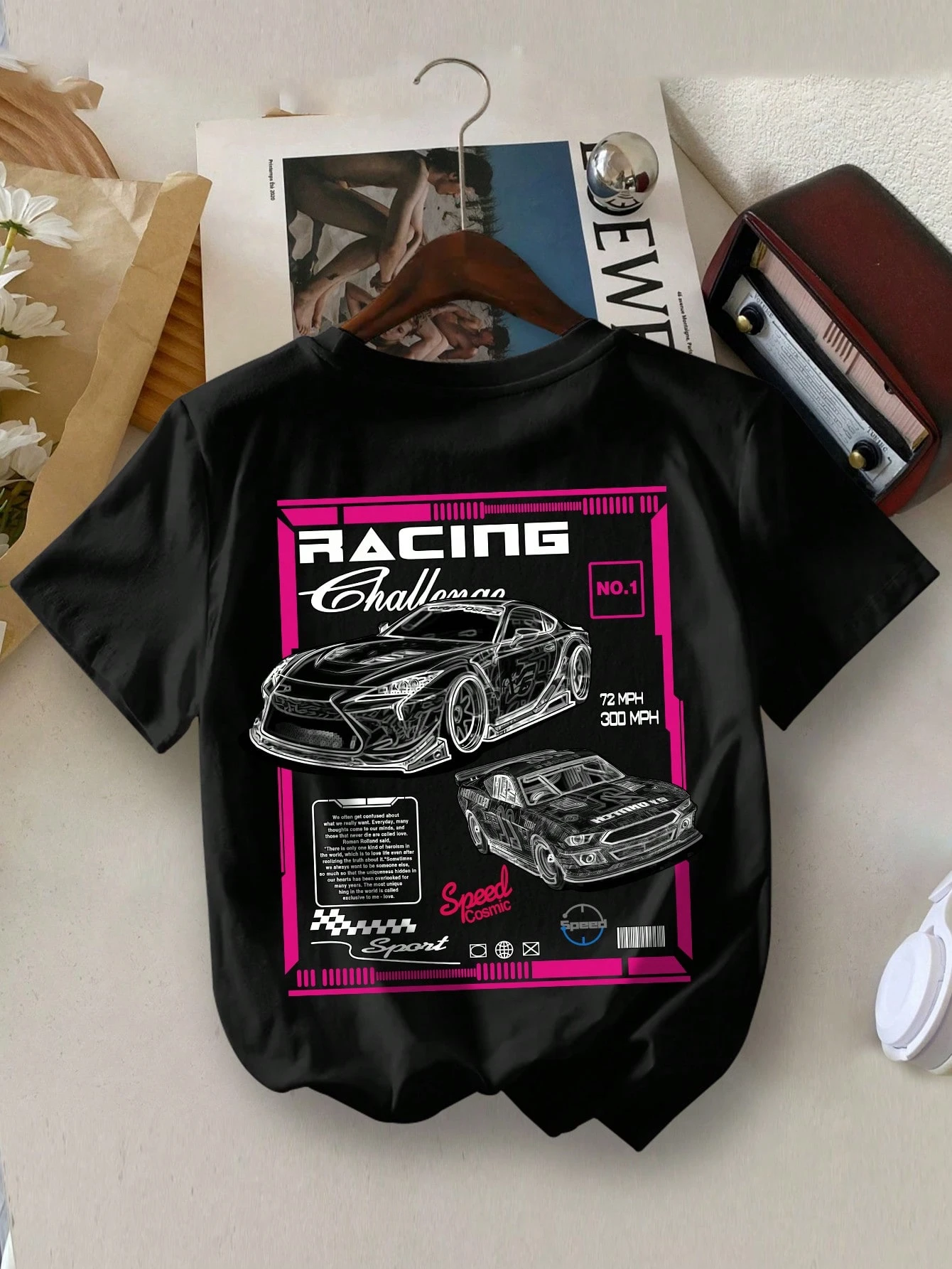 children’s wear Boys Racing Car Graphic T-Shirt Kids Cool Sports Car ...