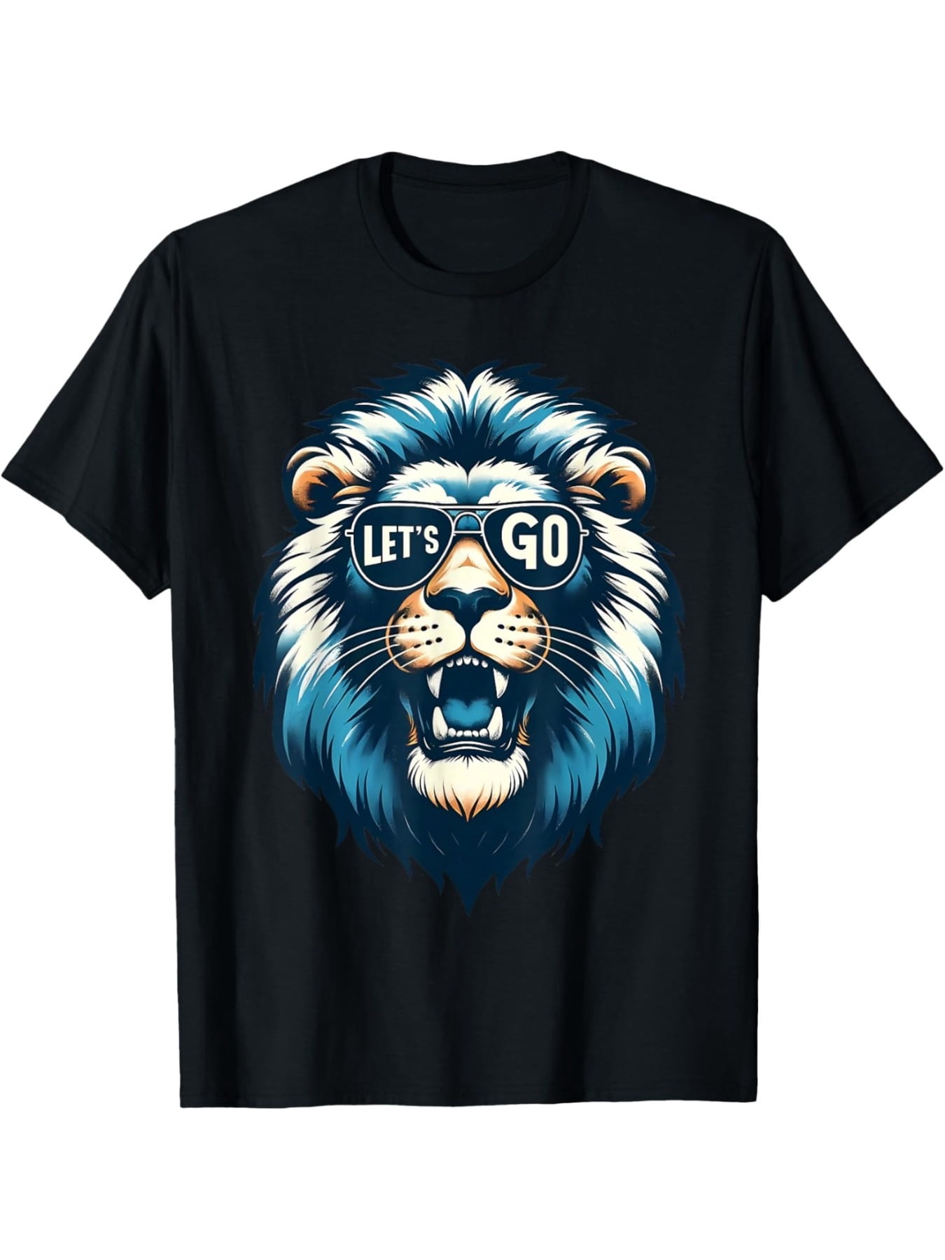 children’s wear Cool Blue Roaring Lion with Sunglasses 'Let's Go ...