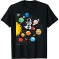 thumbnail image 1 of children’s wear Cute Funny Astronaut Rocket Solar System Planets Galaxy Space Explorer Graphic T-Shirt for Kids, 1 of 8