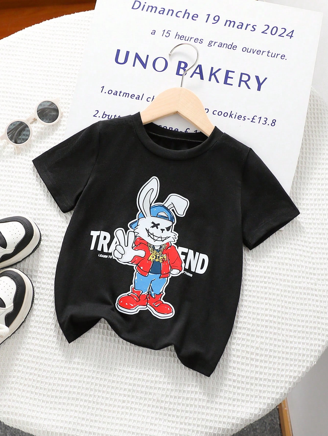 children’s wear Funny Cartoon Rabbit Kids T-Shirt Cool Hip Hop ...