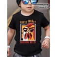 thumbnail image 1 of children’s wear Funny Cartoon Rooster Sunglasses Graphic T-Shirt for Boys, Cute "Chicken Butt" Kids Summer Play Tee, 1 of 8
