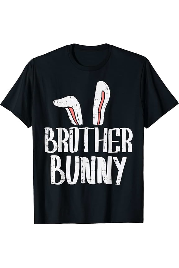 children’s wear Funny Cute Brother Bunny Easter T-Shirt for Boys, Adorable Sibling Kids Gift Tee