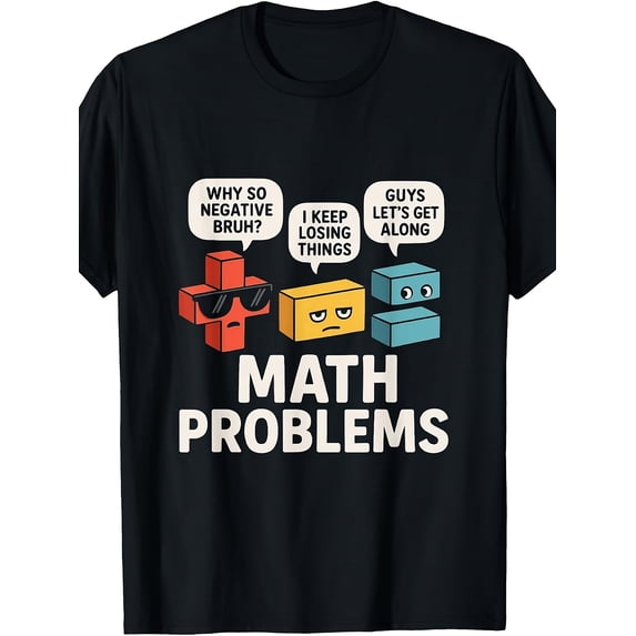 children’s wear Funny Cute Math Problems Graphic T-Shirt for Boys and ...