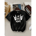 thumbnail image 1 of children’s wear Funny Rock and Roll I'm This Many Birthday T-Shirt for Kids Boys Girls Toddler Graphic Tee Black Short Sleeve, 1 of 6