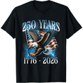 thumbnail image 1 of children’s wear Kids Patriotic USA 250 Years American Flag Bald Eagle T-Shirt 1776-2026 Boys Girls Retro Graphic Tee, 1 of 6