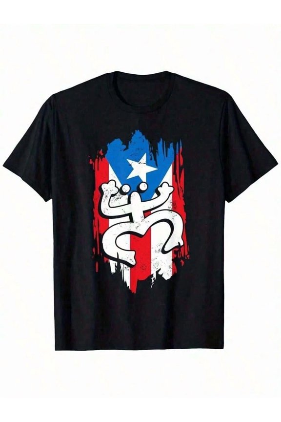 children's wear Puerto Rico Flag Taino Coqui Frog Graphic T-Shirt Boricua Pride Short Sleeve Top