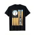 thumbnail image 1 of children’s wear Retro Funny Baseball Ice Cream Respect The Drip Patriotic Flag Graphic T-Shirt for Kids Boys Girls Toddler, 1 of 6