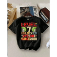 thumbnail image 1 of children’s wear Retro Level 7 Unlocked Video Game 7th Birthday Graphic T-Shirt for Kids Boys Girls Awesome Since 2018 Gamer Tee, 1 of 6