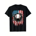 thumbnail image 1 of children’s wear Retro Patriotic American Flag Baseball T-Shirt for Kids Boys Girls, Vintage USA Sports Graphic Tee, Cute Toddler Baseball Lover Gift, 1 of 6