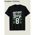 thumbnail image 1 of children’s wear Retro Soccer Birthday Boy 8th Birthday Shirt for Kids, Cute Sports Graphic T-Shirt for 8 Year Old Boys, Black Cotton Tee Gift, 1 of 6