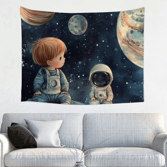 children space planets for Living Room Bedroom Dorm Decoration,  Tapestry Wall Hanging, Tapestry and wall decoration for decorative wall hanging, decorative bedroom, living room decoration