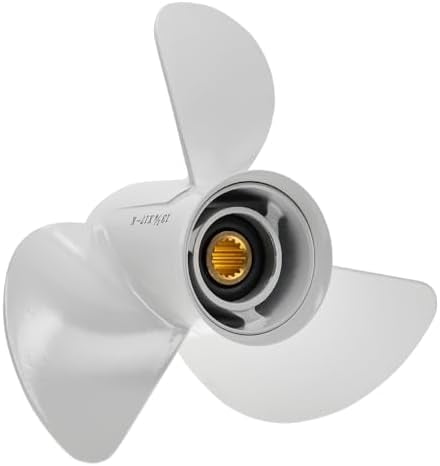 Hélice Bateau 13-1/4 X 17-K En Alliage Alu – Pour Moteur Hors-bord, 3 Pales, Légère Et Performante