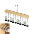 thumbnail image 1 of chimushi 1Pack Closet Organizer with 10 Non-Slip Clips, Space Saving Hanging Hanger for Hats Scarves Jeans Socks Skirts, Multi-Purpose Storage Rack for Home Storage, 1 of 10