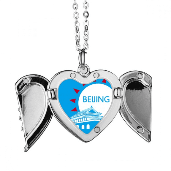 china beijing tian an silhoutte angel wings necklpendant fashion
