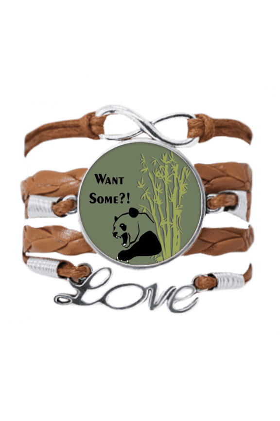 china chengdu panda food bracelet chain ornament wristband