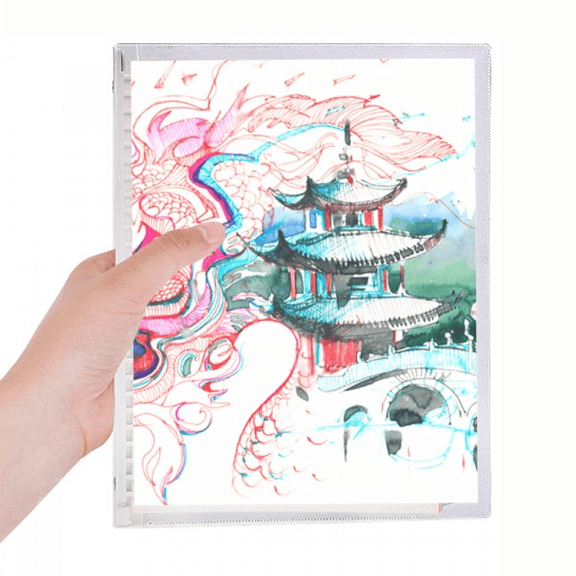 china chinese dragon bridge drawing notebook loose diary refillable journal statiry