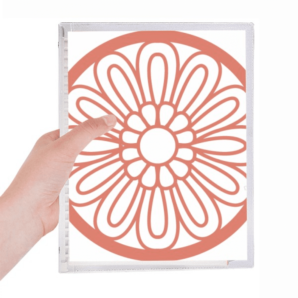 china chinese red flower traditional pattern notebook loose diary ...
