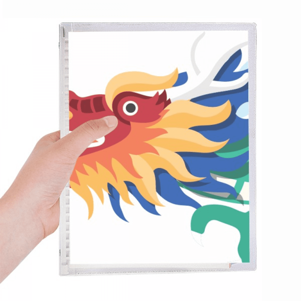 china dragon traditional culture art pattern notebook loose diary refillable journal statiry