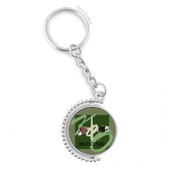 china gym boxing ko art deco fashion rotatable keyholder disc accessories chain clip