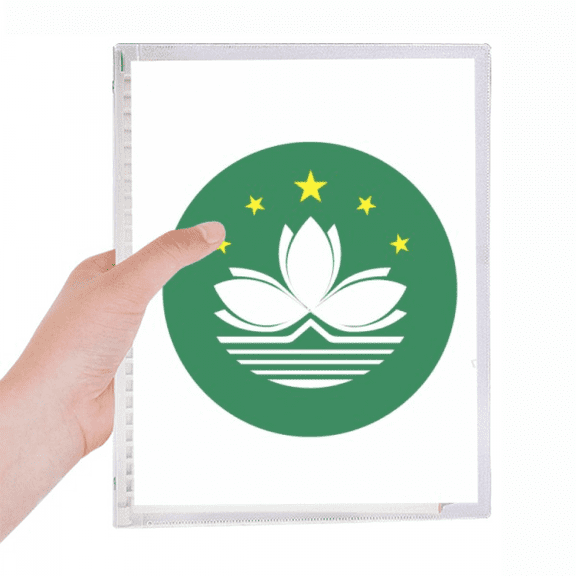 china macao regional flag notebook loose diary refillable journal statiry