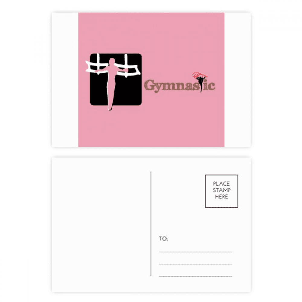 china sports gymnastic rings postcard set birthday mailing thanks greeting card