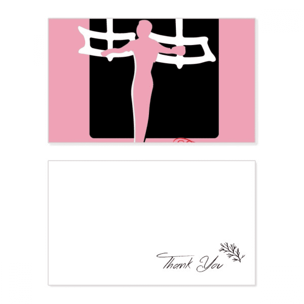 china sports gymnastic rings thank you card birthday paper greeting wedding appreciation