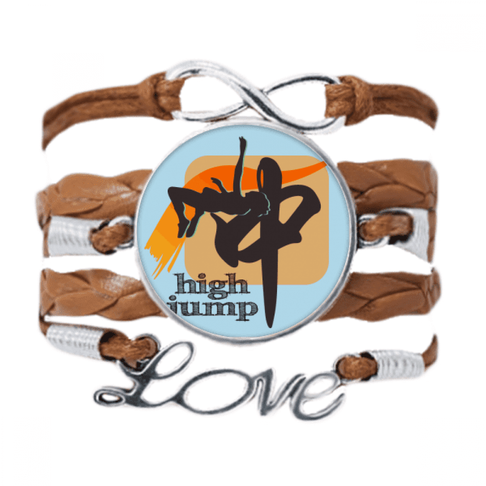 china sports track field highjump bracelet chain ornament wristband