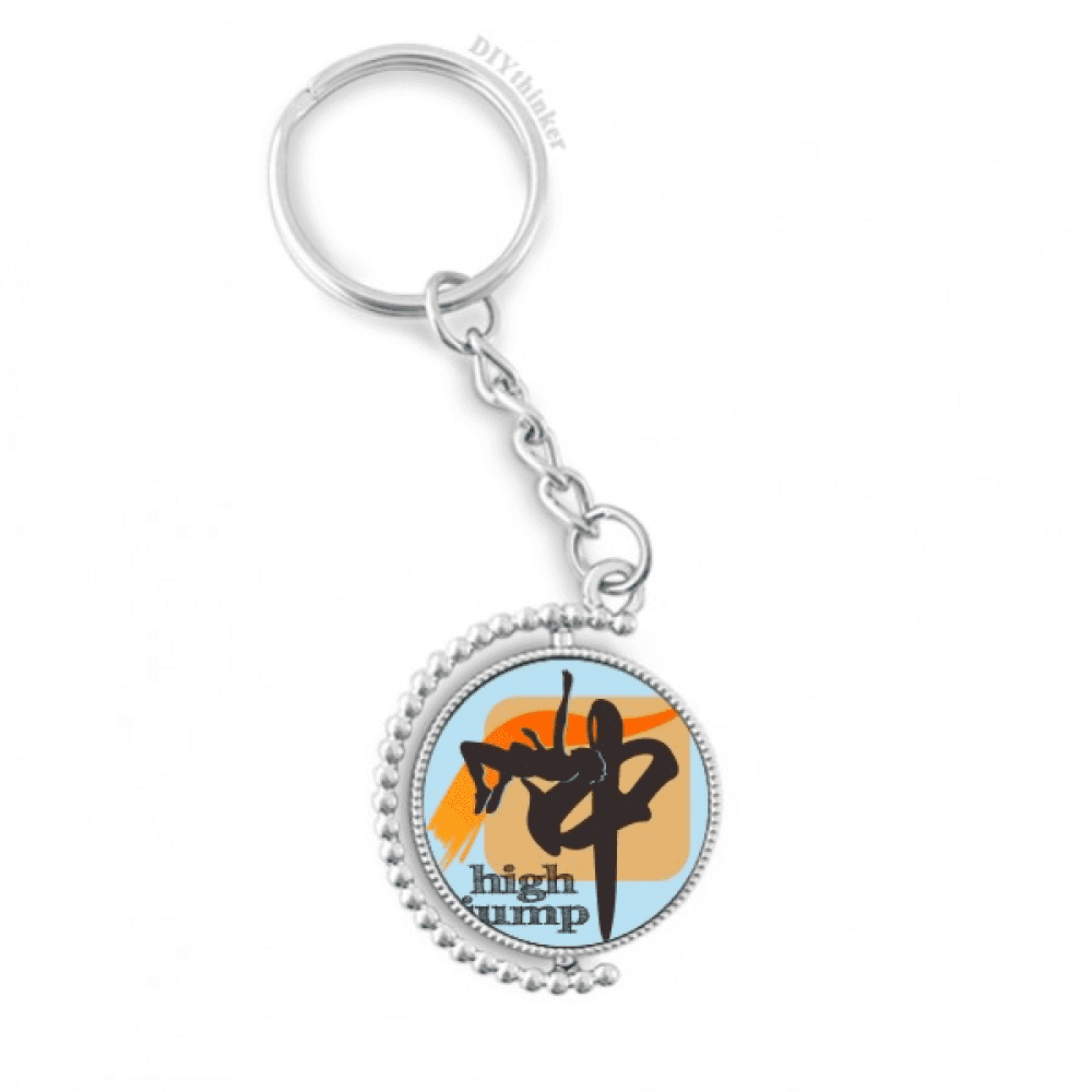 china sports track field highjump rotatable keyholder disc accessories chain clip