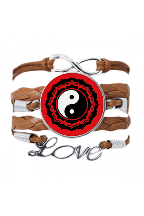 china taichi eight diagram pattern bracelet love chain ornament wristband