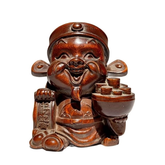 chinese antique wooden carvings miniature items home objects sculpture cute gift