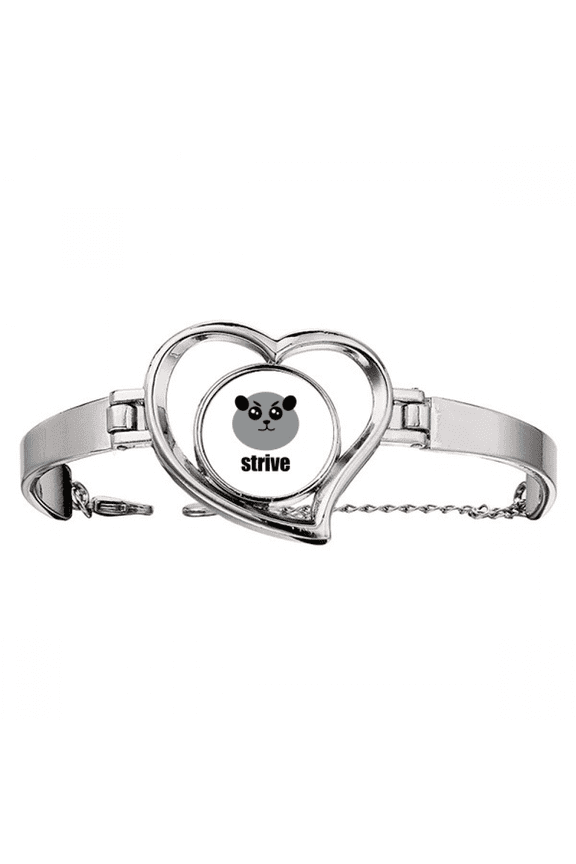 chinese s fat lovely pandas bracelet heart jewelry wire bangle