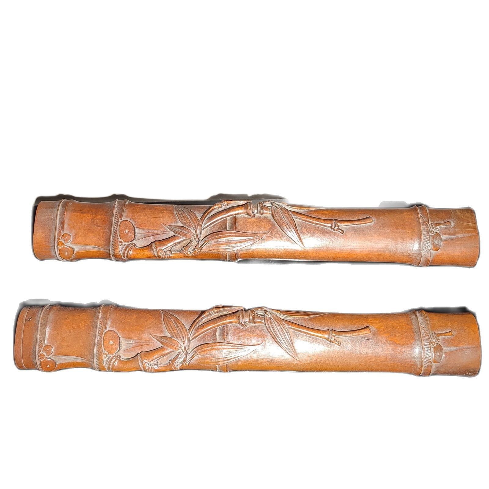 chinese vintage wooden home decor bamboo boxwood carving ruler rule ...