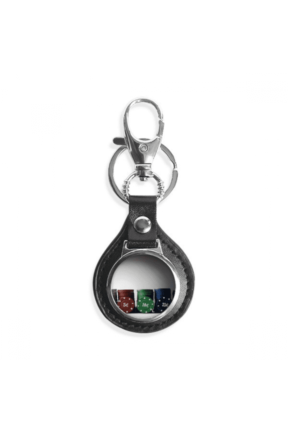 chip card game gambling photo key link chain keyholder finder hook metal