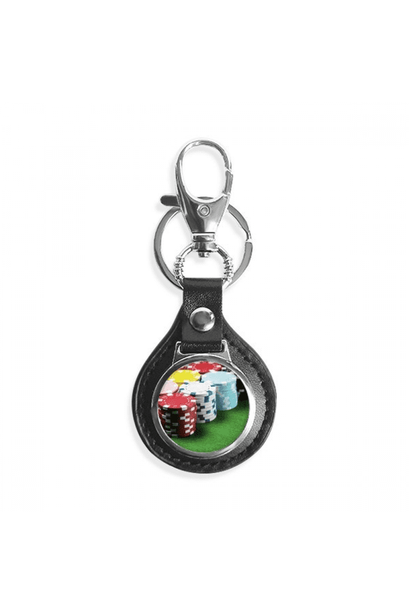 chip green table gambling photo key link chain keyholder finder hook metal