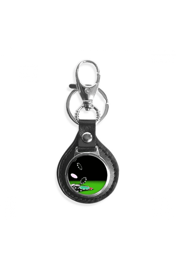 chips scattered gambling photo key link chain keyholder finder hook metal
