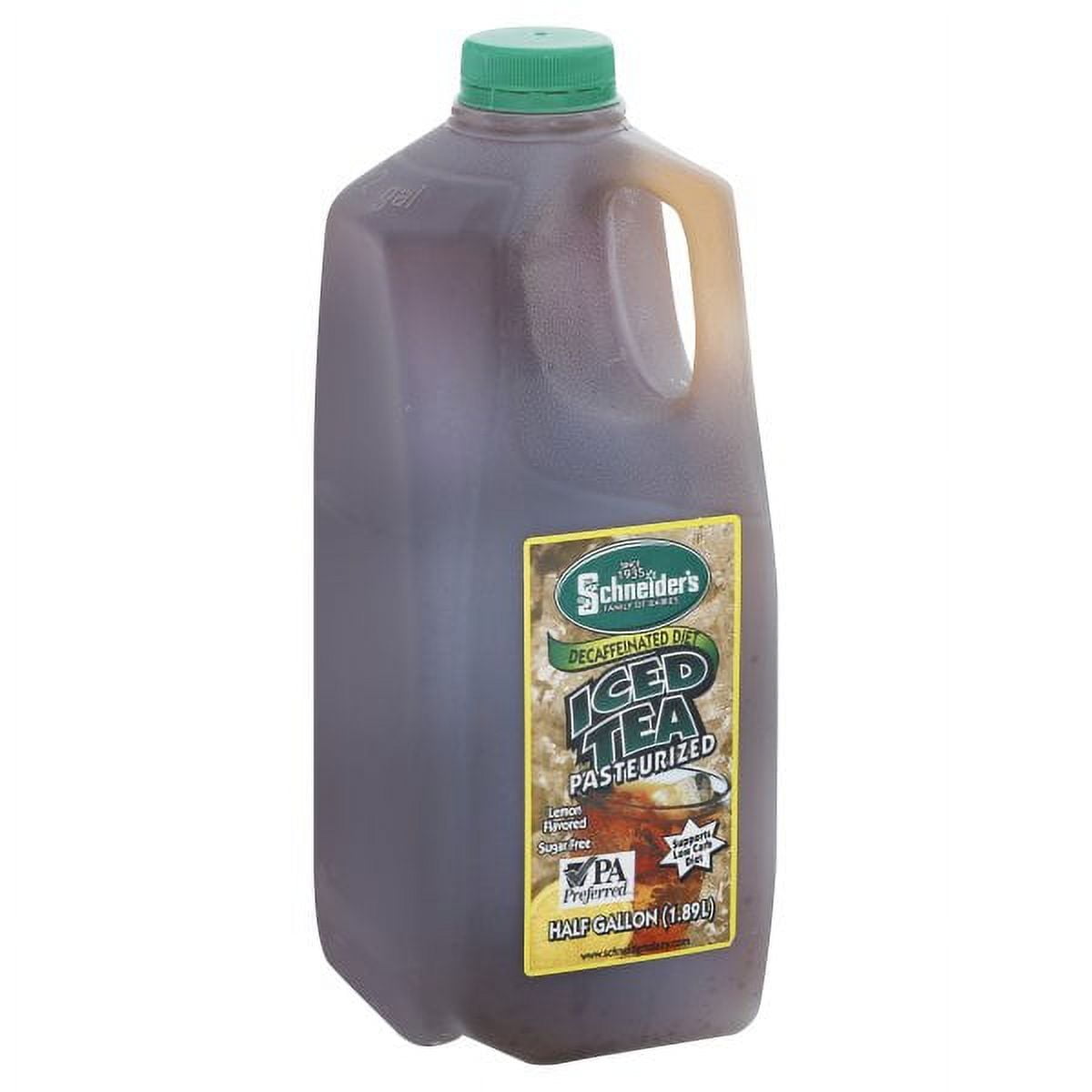 Schneider's, Pasteurized Decaffeinated Iced Tea, Half Gallon - Walmart.com