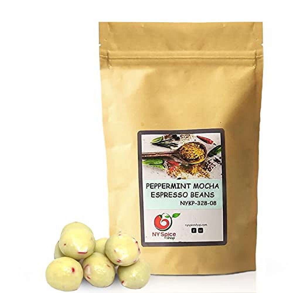 chocolate covered beans 1 lbs. (pound) peppermint mocha premium