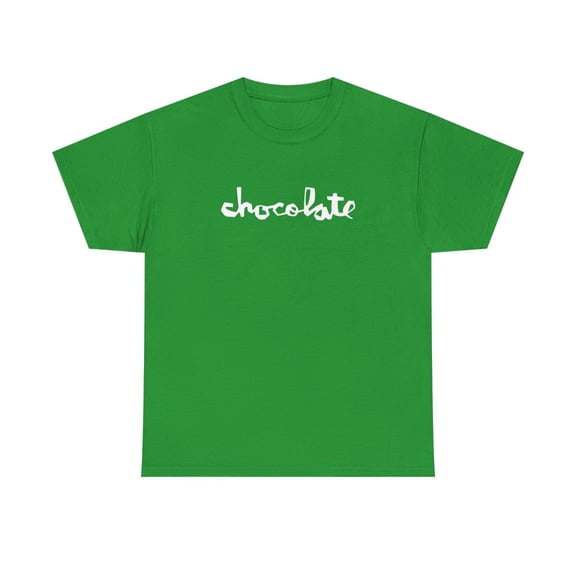 chocolate skateboards Vintage Logo Red White Retro Classic Skate TShirt Print - Irish Green / S