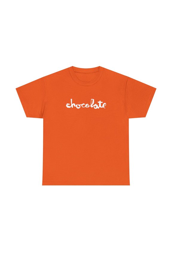 chocolate skateboards Vintage Logo Red White Retro Classic Skate TShirt Print - Orange / 2XL