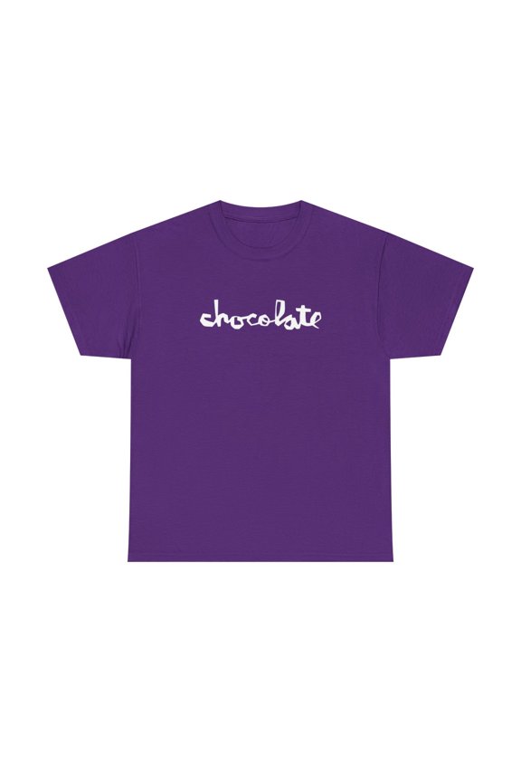 chocolate skateboards Vintage Logo Red White Retro Classic Skate TShirt Print - Purple / XL