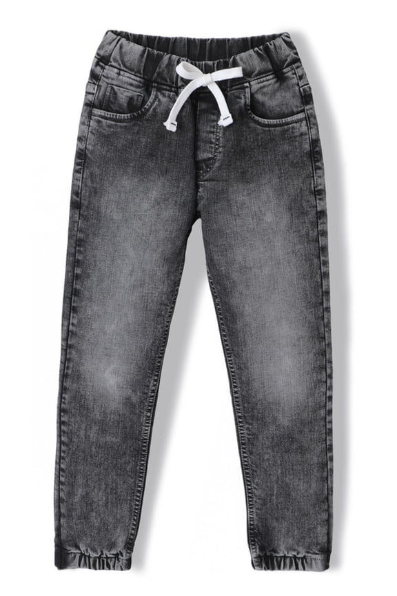 Boys Denim Jeans - Stretchable Cotton Fabric - Slim Fit - Round Elastic at Waist & Leg Opening 5799jogden DX 12