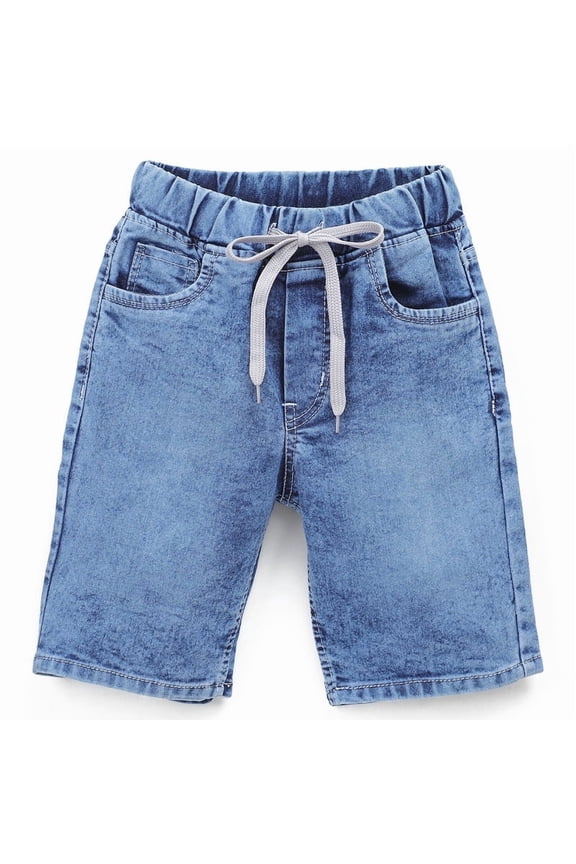 Boys Denim Shorts Regular Fit in Stretchable Denim Stone Wash 32