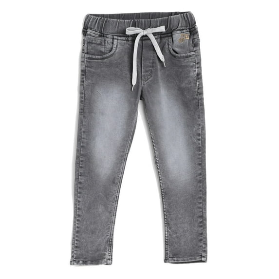 chopper club Boys Jeans - Elastic Waist with Drawstrings Stretchable Denim Pants in Slim Fit 30