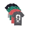 thumbnail image 1 of chopper club Boys T shirts Regular Fit Cotton Melange Pack of 4 Printed Tees for Daily Wear Boys' T-Shirts, 1 of 5