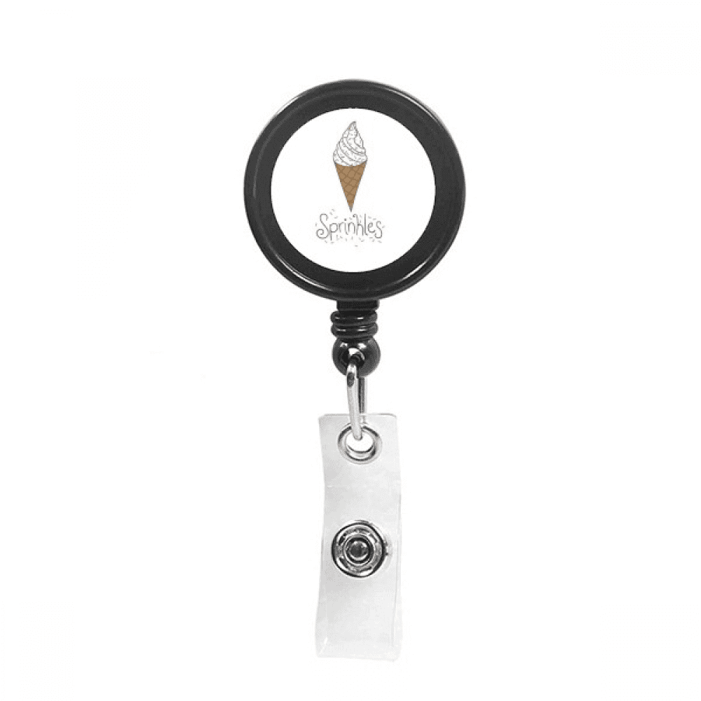 chote colorful needle sweet ice  Retractable Keychain Badge Holder ID Badge