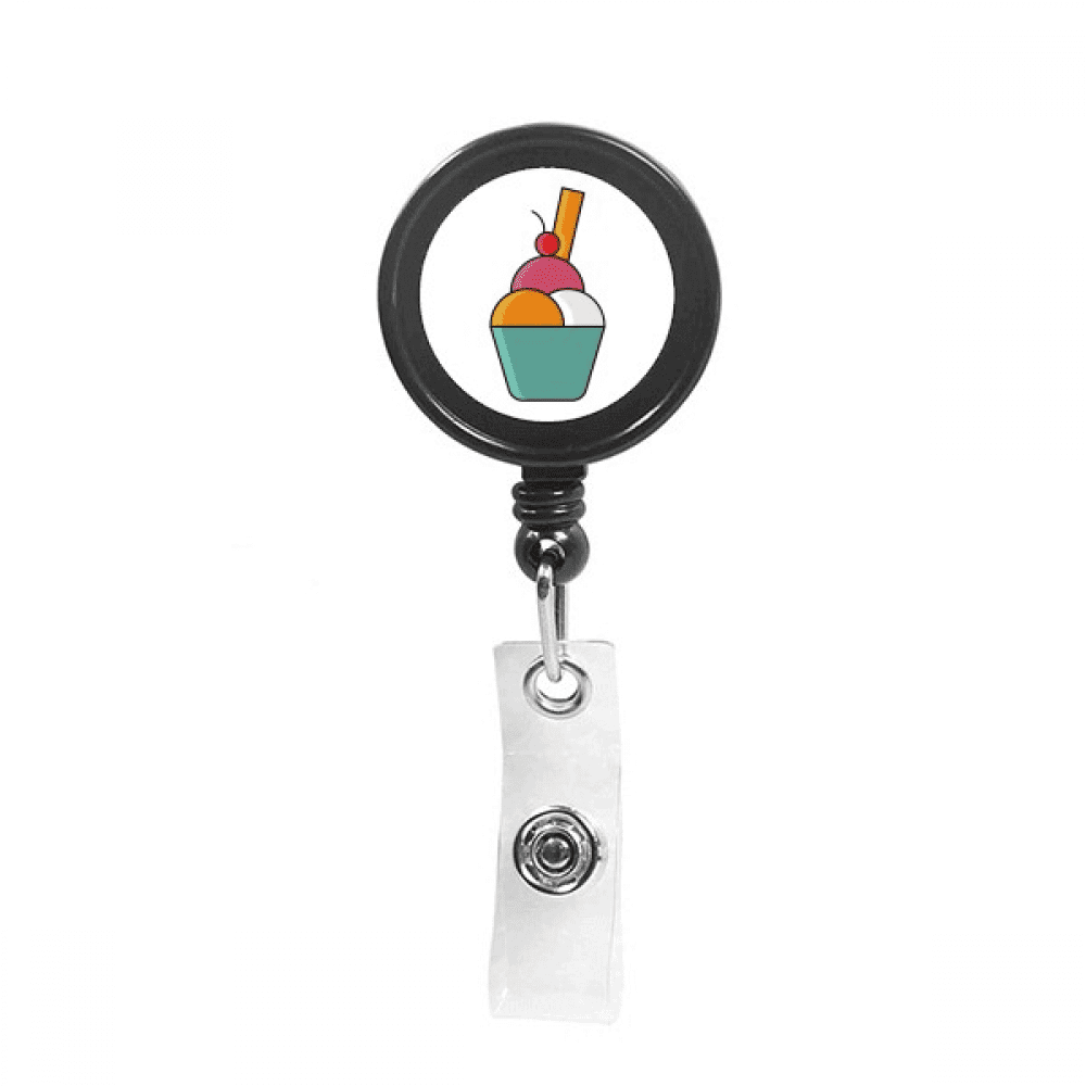 chote crispy sweet ice  Retractable Keychain Badge Holder ID Badge
