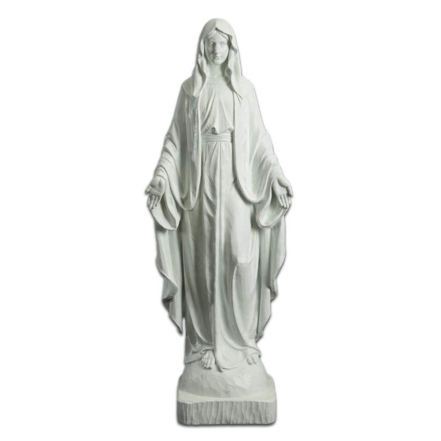 christian brands vc973 our lady of grace - 48" white statue