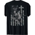 thumbnail image 1 of christian hunting and fishing camo t shirt boys and girls leisure tops with crew neck short sleeves medium stretch fabric sizes 120 160 for spring summer, 1 of 8