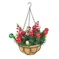 thumbnail image 1 of christmas  Hanging Basket, 1 of 10